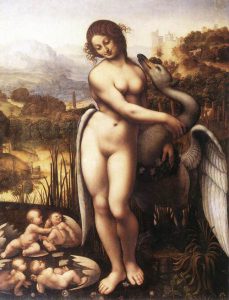 Studio copy of Leda and the Swan, originally by da Vinci