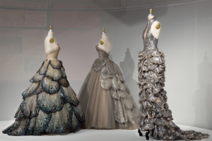 Luxury labels Dior and McQueen gowns at the MET