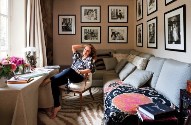 Diane von Furstenberg in her Paris apartment