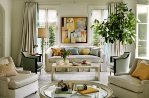 A living room setting in Barbara Barry's Around Beauty