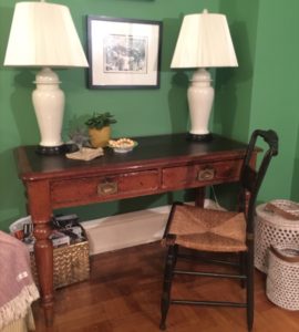 antique desk owned by the Stephensons