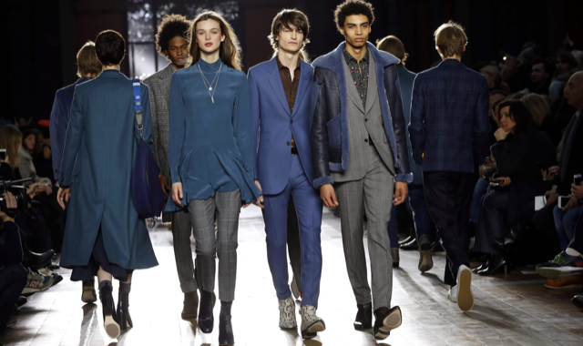 Paul Smith does blue for FW17