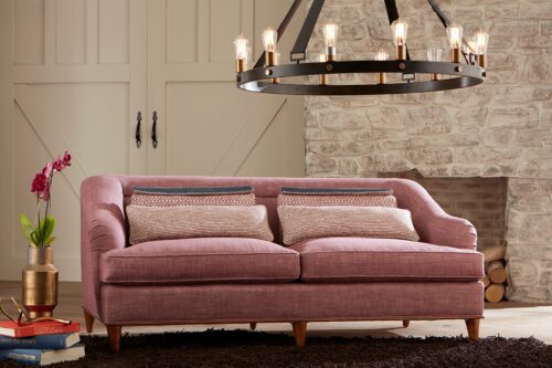 Bruce Andrews small Hout Bay Sofa in the Azure Collection