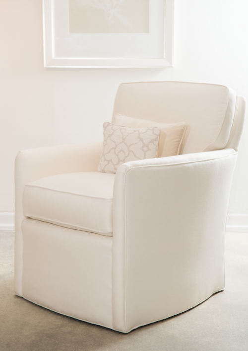 Angelique swivel chair by Bruce Andrews Design